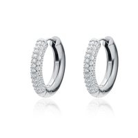 Earrings Brand Woman Elite in Steel Cristallo 09ER061